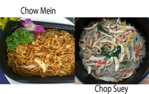 difference chow mein vs chop suey