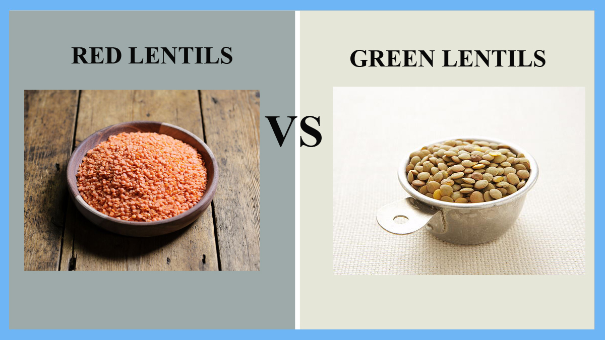 Red vs Green Lentils thosefoods.com